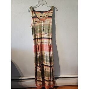 Ralph Lauren Jeans Maxi Dress- Medium- Western Print- Aztec